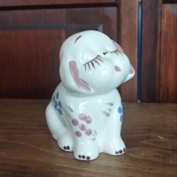 Block Pottery California small sitting dog planter figurine - Picture 2 of 7